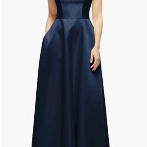 Sleeveless Satin Gown